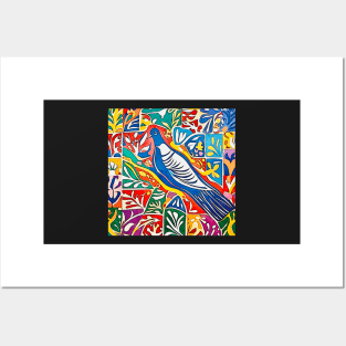 Blue dove of peace-Matisse inspired Posters and Art